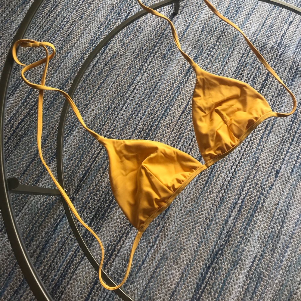 Merrilee Swimwear Yellow Triangle Top